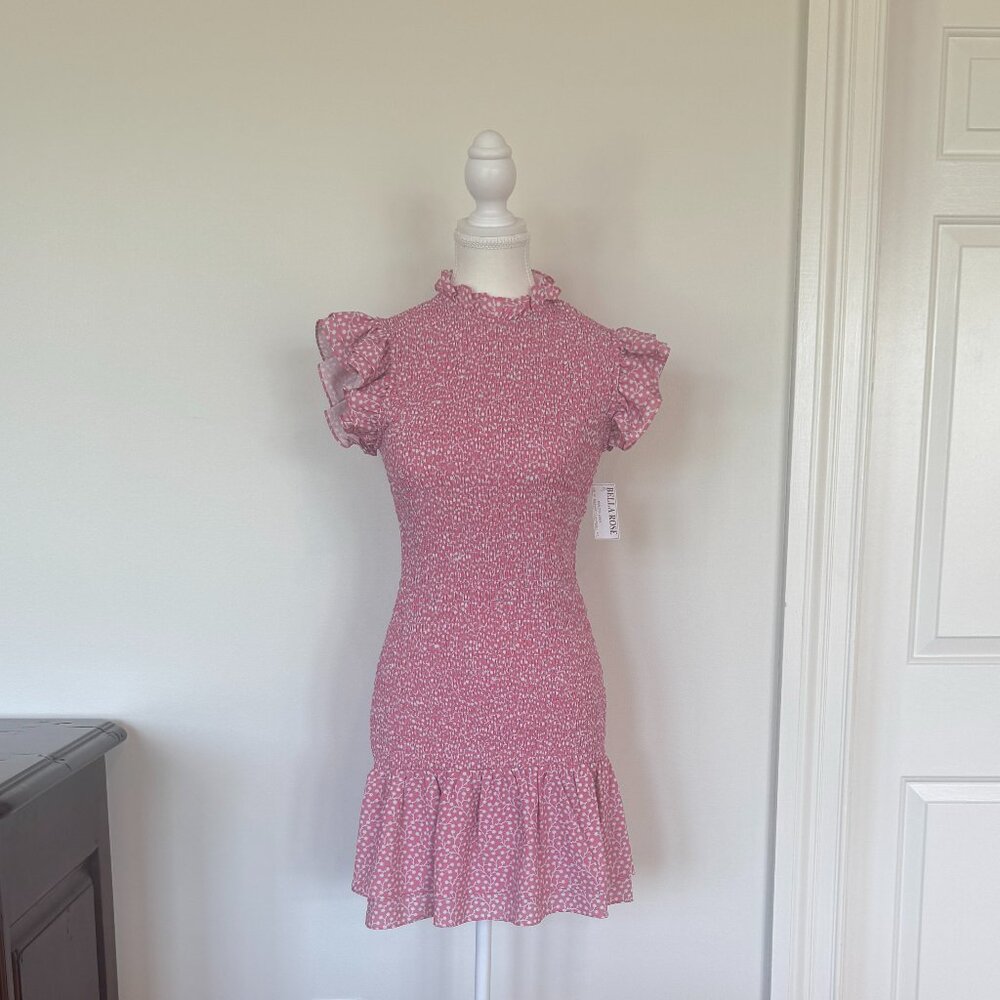 French Connection Elao Verona Crepe Smocked Mini Dress